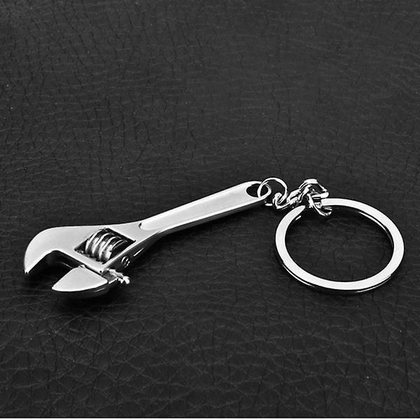 Mini zinklegeringsnøgle nøglering Justerbar skruenøgle nøglering metal nøglering IC