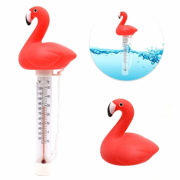 IC Flydende Pooltermometer, Dammvattentermometer med Snøre, Baby