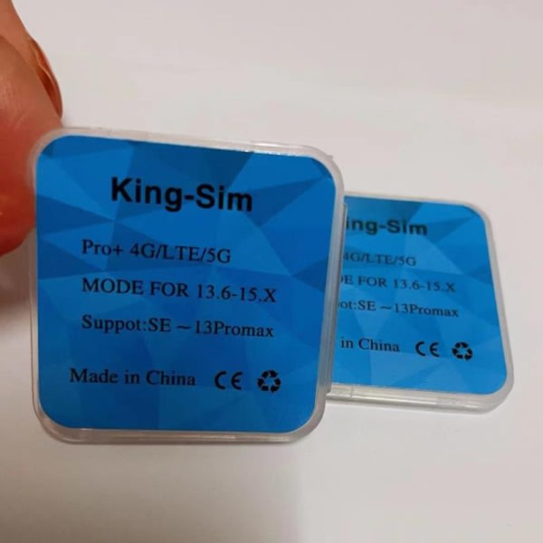 IC 1st King-sim pro oplåsningskort klistermærke til iphone 6/7/8X/XS/XR