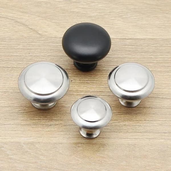 30 Pcs Black Kitchen Knobs Cabinet Door Knob Round Dresser Drawer Knob Kitchen Door Knob Round Dresser Knobs