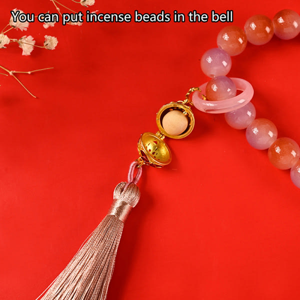 IC Tofs Bell Armband Bead Chain Hand Twisted Beads Buddhist Ros B