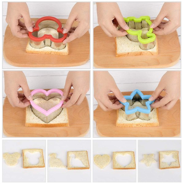 IC Kakeformer for Barn 10 Stykker, Smørbrødformer