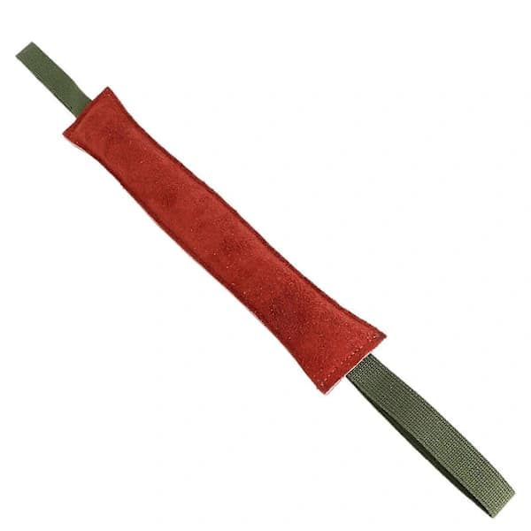Durable Leather Training Stick/Toy for Dogs with Double Handles