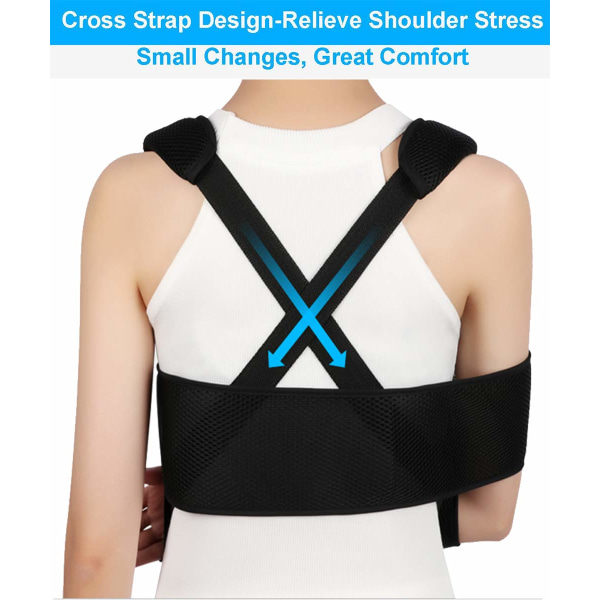 IC Medical Arm Sling, Arm Immobilizer Sling, Komfort, Best Fullt justerbar Rotator Cuff og albue støtte for brukket og frakturert arm (voksen)