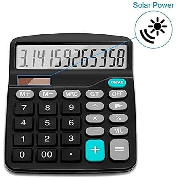 IG Miniräknare, Elektronisk Datorkalkylator med 12 Ciffror Stor