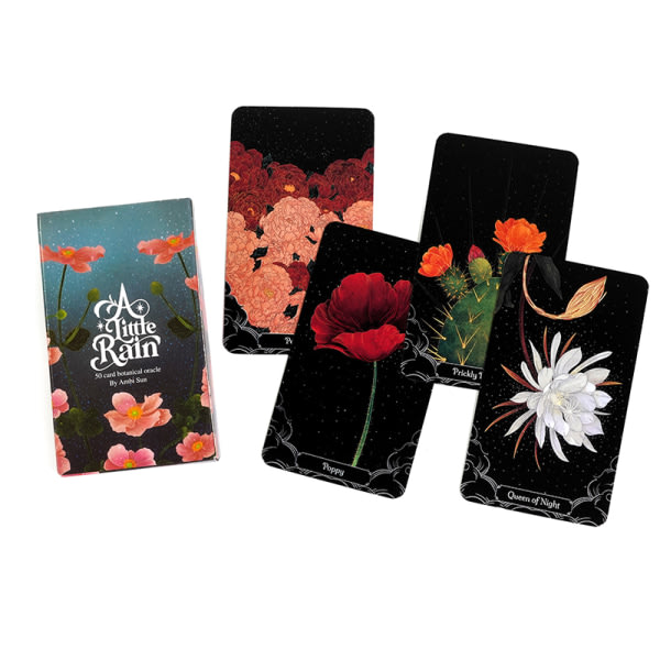 Ett litet regn Botaniskt Oracle Card Tarot Spådomsspel