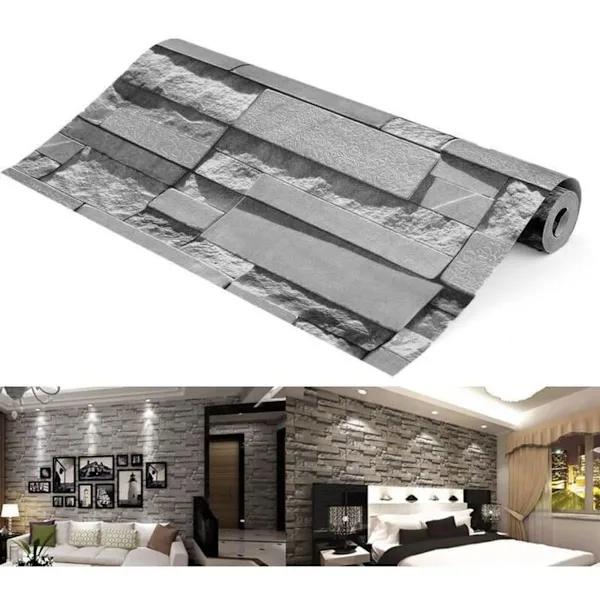 3D Tapet med mursten effekt 60cm*5 meter