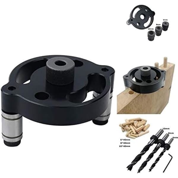 IC Träbearbeiding Borrhullssett 6/8/10 mm Selvjusterende Plugg Jig