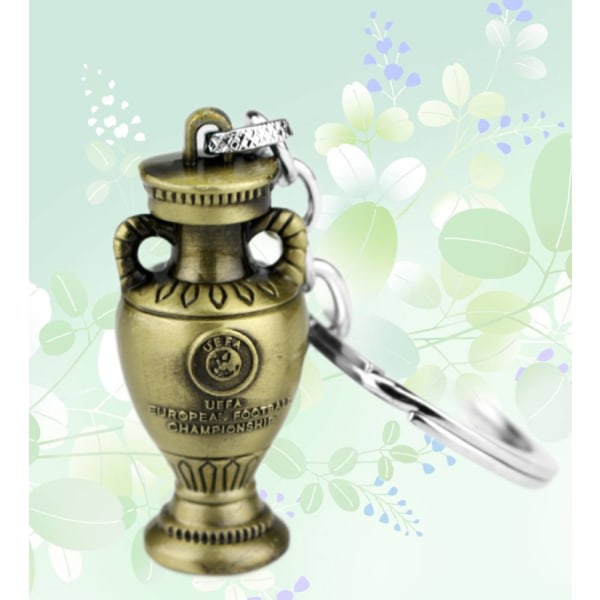 IC Nyckelring ja metalli Creative World Cup Trophy Nyckelringsfläktar midjeprydnad för män (4 st)