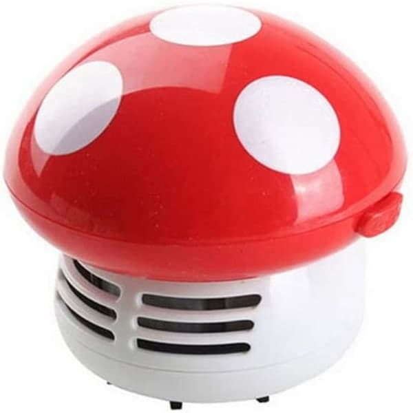Mini Dammsugare för Bord/Skrivbord/Kudde/Bil Röd