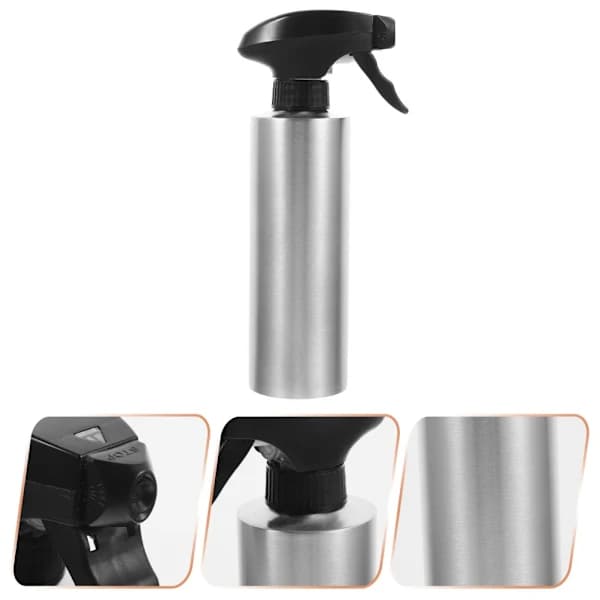 Vandkande til indendørs planter, rustfrit stål, sprayflaske, metal, sølv, 350 ml Silver 350ml