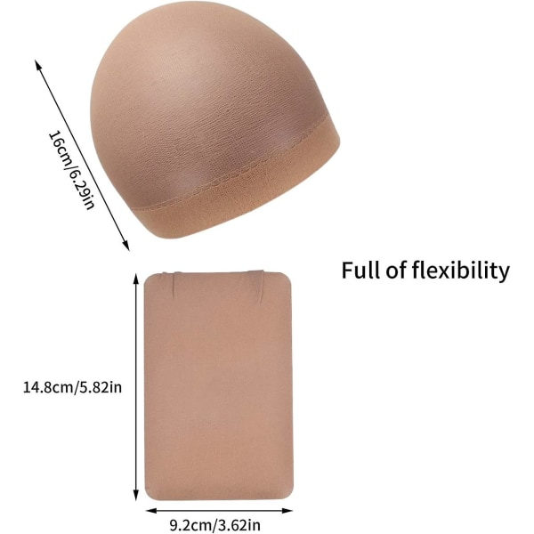 IC 12 stk Parykkhetter Stretchy Nylon Parykkhetter, Elastiske Strømpehetter