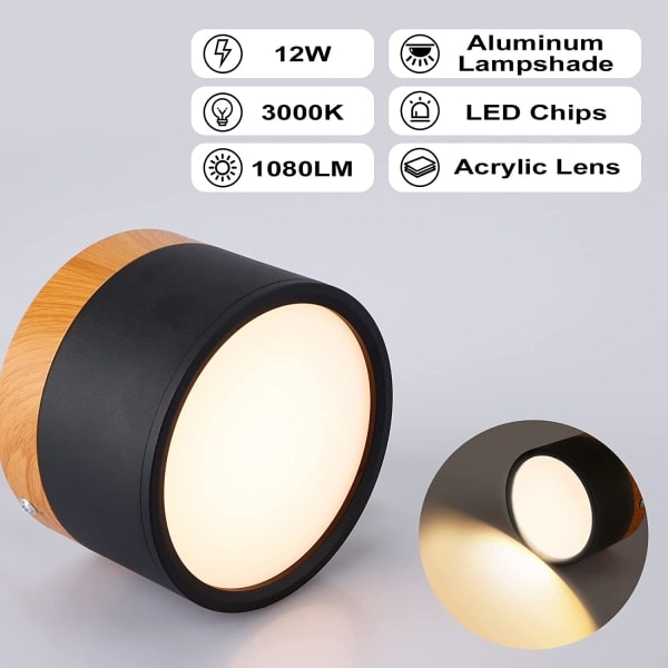 IC Takspot LED 12W IP65 Alastimen 3000K 1080LM Spot