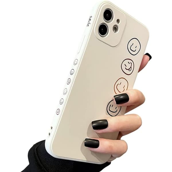 IC Cover Smiley Face Sød malet etui iPhone12