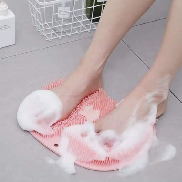 IC Fotskrubbningspad Badrumsskrubbning Fotmassagekudde Rosa