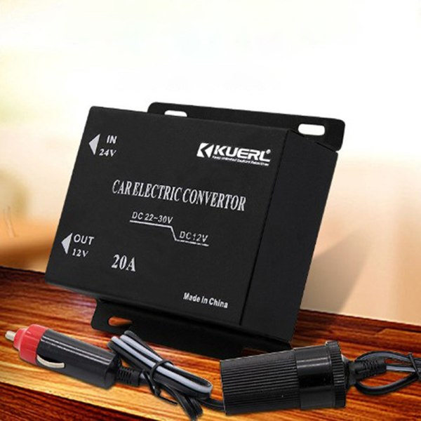 DC 24V till DC 12V Strömkonverterare Inverter T 20A