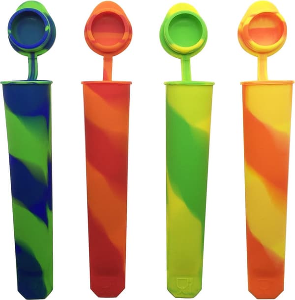Sæt med 4 Calippo isforme – DIY ispindeforme, hjemmelavet ispindemaskine
