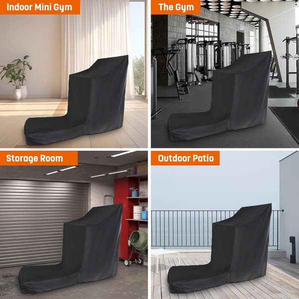 Løbebåndsovertræk - 165*76*140cm - sort - rivefast - løbebånd - indendørs - udendørs - Havemøbelovertræk
