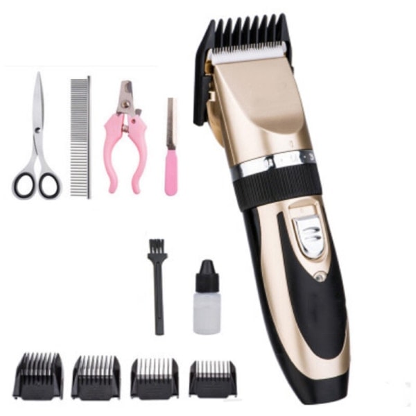 IC Pet Clipper Uppladdningsbar Bärbar Djurklippare (Guld)