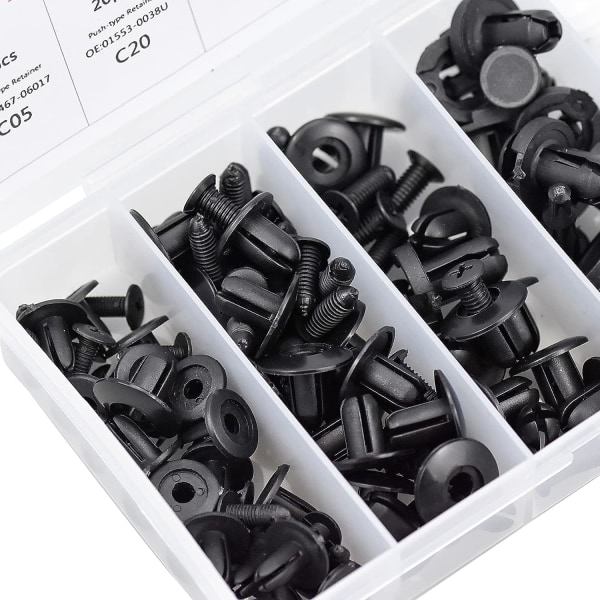 IC 100 plastnitklemmer Plastnitbeslag (sort, hvid)