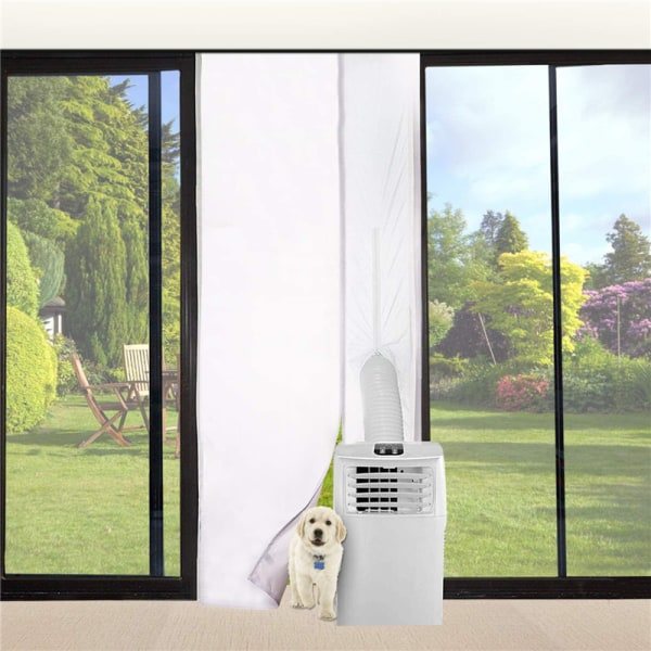 IC (210x90cm) Skydedørstætning til mobil aircondition og tørretumbler - Fungerer med alle mobile aircondition-enheder
