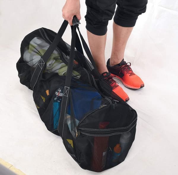 Mesh dykkerbag XXL - 94 x 38 x 38 cm - snorkel og strand