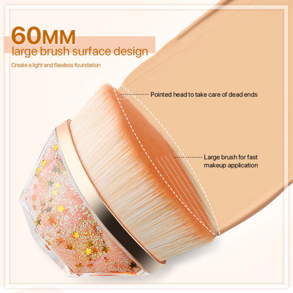 IC 1. Makeupbørste Magic Brush No Trace Foundation Brush Liquid G Champagne