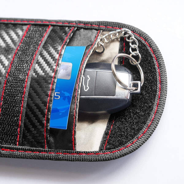 2-pak nøglebrik etui, signalblokerende etui IC