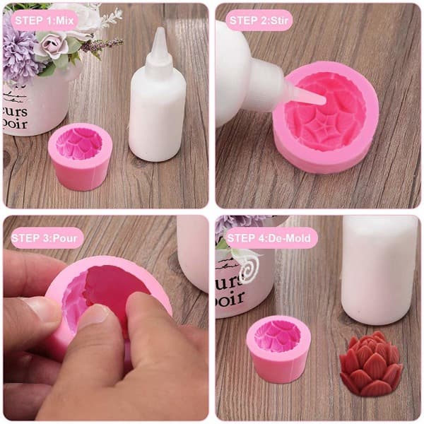 IC Lotusblomst og Rose-former for sjokolade