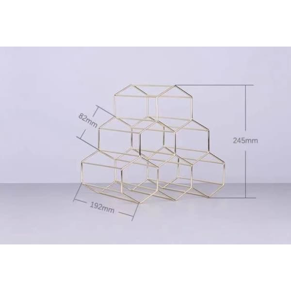 Vinstativ Fritstående Vinflaskeholder, eksklusive vin, 6 flasker Coun