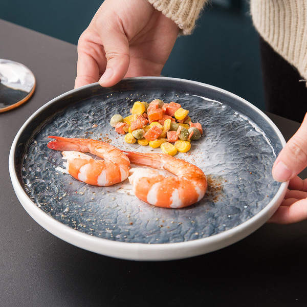 IC Stenkorn Keraminen Pyöreä Hedelmälautanen, Vihreä, 6 Tuumaa (15,5*15,5*2,5 cm)