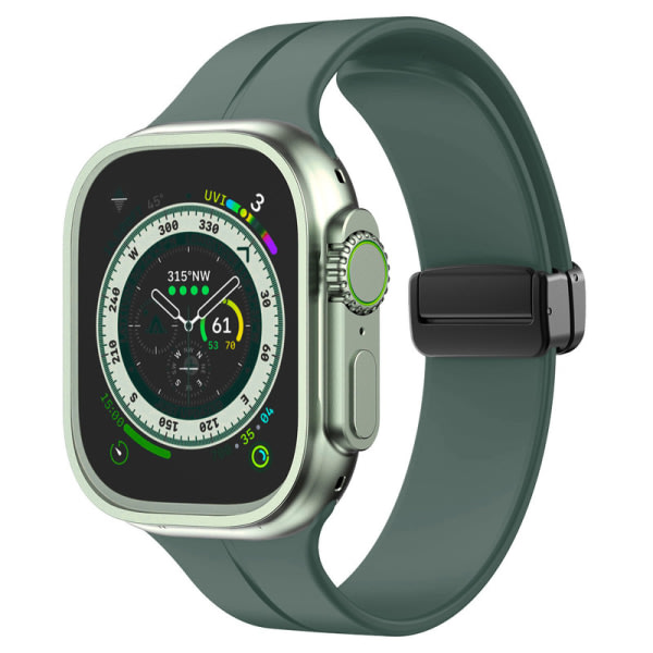 IC Silikon Armband Magnetisk Rem med Apple Watch-band för Apple Watch Ultra