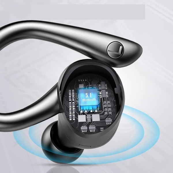IC Bluetooth Headset Sport, In-Ear Headset Trådløst Bluetooth 5.1