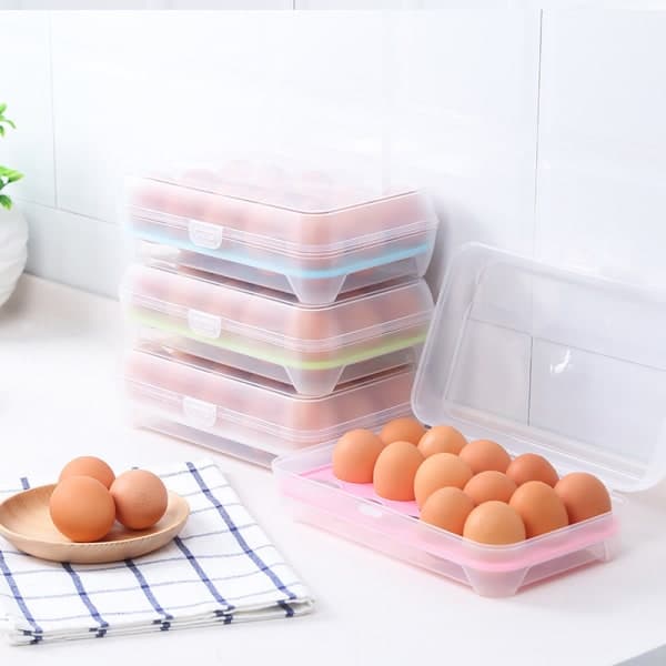 IC Förvaringslåda för 10 ägg/ägghållare - Kylskåp (vit)