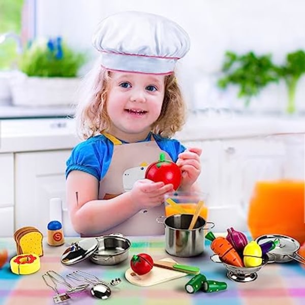 IC Köksleksaker för barn, 20 stycken, frukt- och kryddflaska, köksleksaker Pedagogiska leksaker Present for barn
