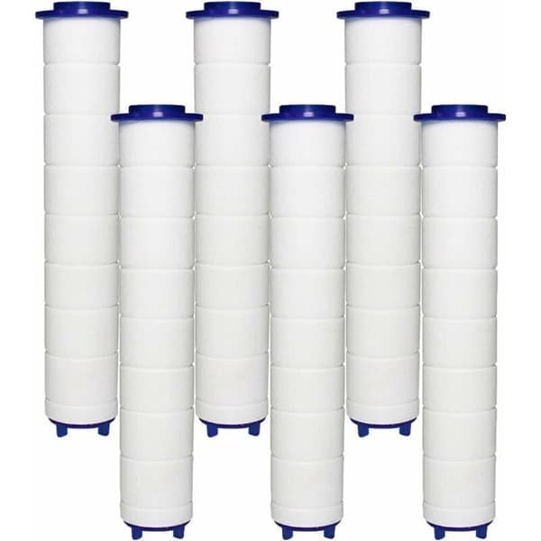 FILTER Bruserhoved 6 PP Bomuldsfiltre, PP Bomuldsfilterelement til Bruserhoved og Ionisk Filter, til Regnbruserhoved, af DEBUNS