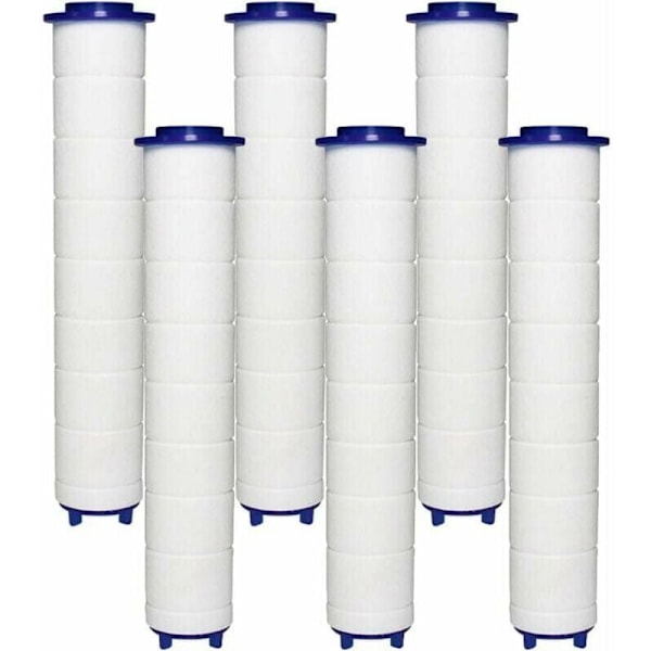 FILTER Dusjhode 6 PP Bomullsfiltre, PP Bomullsfilterelement for Dusjhode og Ionisk Filter, for Regndusjhode, av DEBUNS