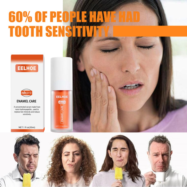 Reparasjon av tenner, rengjøring av munhygien, tandkräm lila + appelsin