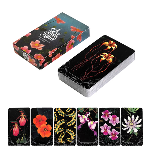 Ett litet regn Botaniskt Oracle Card Tarot Spådomsspel