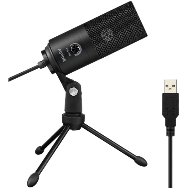 IC USB-mikrofon, metallkondensatorinspelningsmikrofon lämplig för bärbar dator MAC-inspelning av mänsklig röst