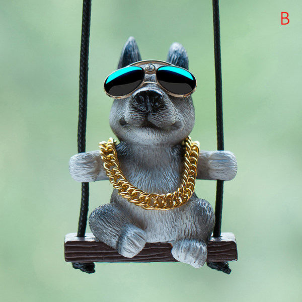 IC Resin e Dog Anime Biltillbehör Swing Pendant Auto Rearview Mi B