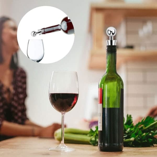 Vinkork 6 stk Rustfrit Stål Champagneprop Lukket Re