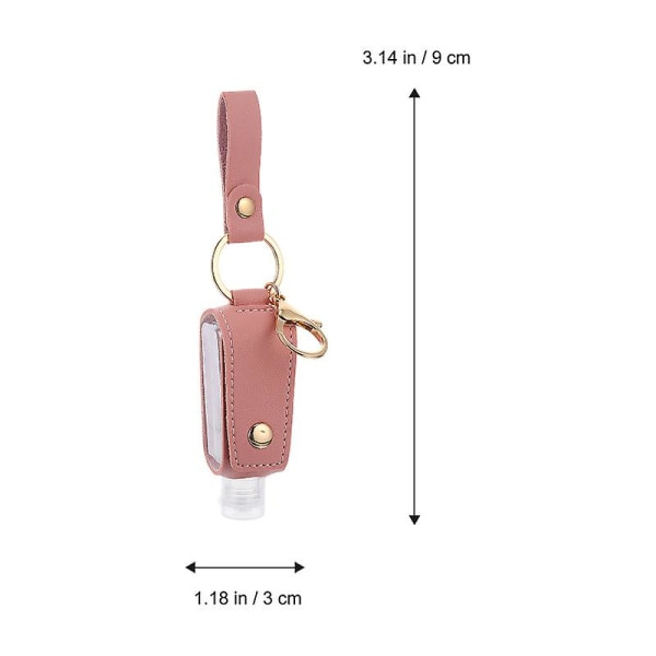 1 Set Bärbar Reseflaska Nyckelring Pendel Sanitizer Flaska Cover IC