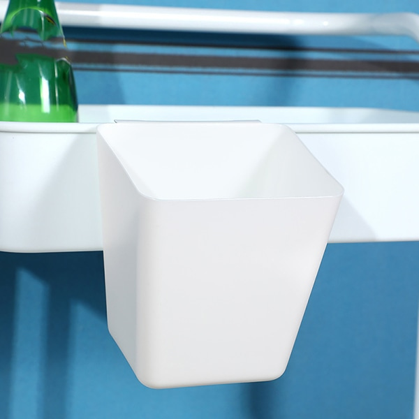 IC Hängande oppbevaringsbøtter i plast for vogn Portable Bedside Ha White