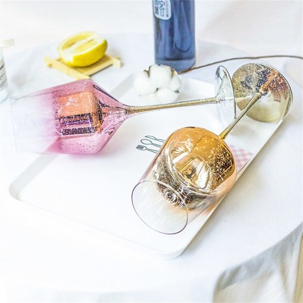 Krystallvin glass, Starry Tall Nordic Style Rosa