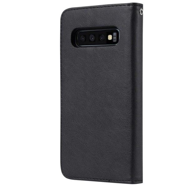IC Samsung Galaxy S10 - Pungetui/Magnet Skal - Sort Sort Sort