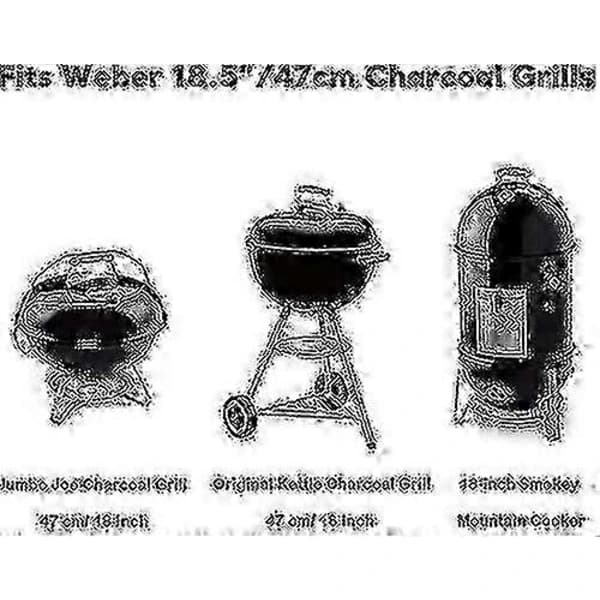 Weber 47 cm grillin vaihtopaistoritilä, pinnoitettu teräs sivukahvoilla, hiiligrilli ja savustin, 44,5 cm