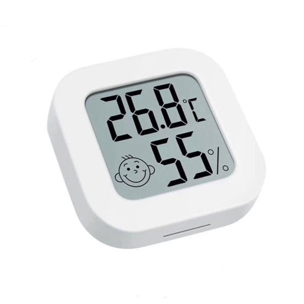 IC 5x digital temperaturhygrometer termometer fugtighedsmåler 4,2cm hvid Hygrometer
