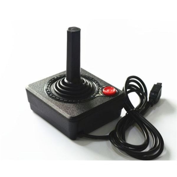 ZC Retro Klassisk Spilkontroller Gamepad Joystick til Atari 2600-konsol, Sort
