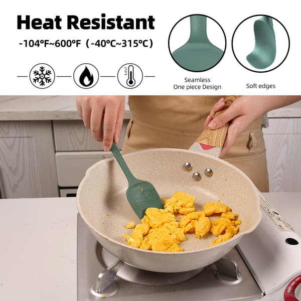 Xuanjun ny silikon-set serie set grillborste smörskrapa temperaturtålig och diskmaskinsäker Black 6-piece set